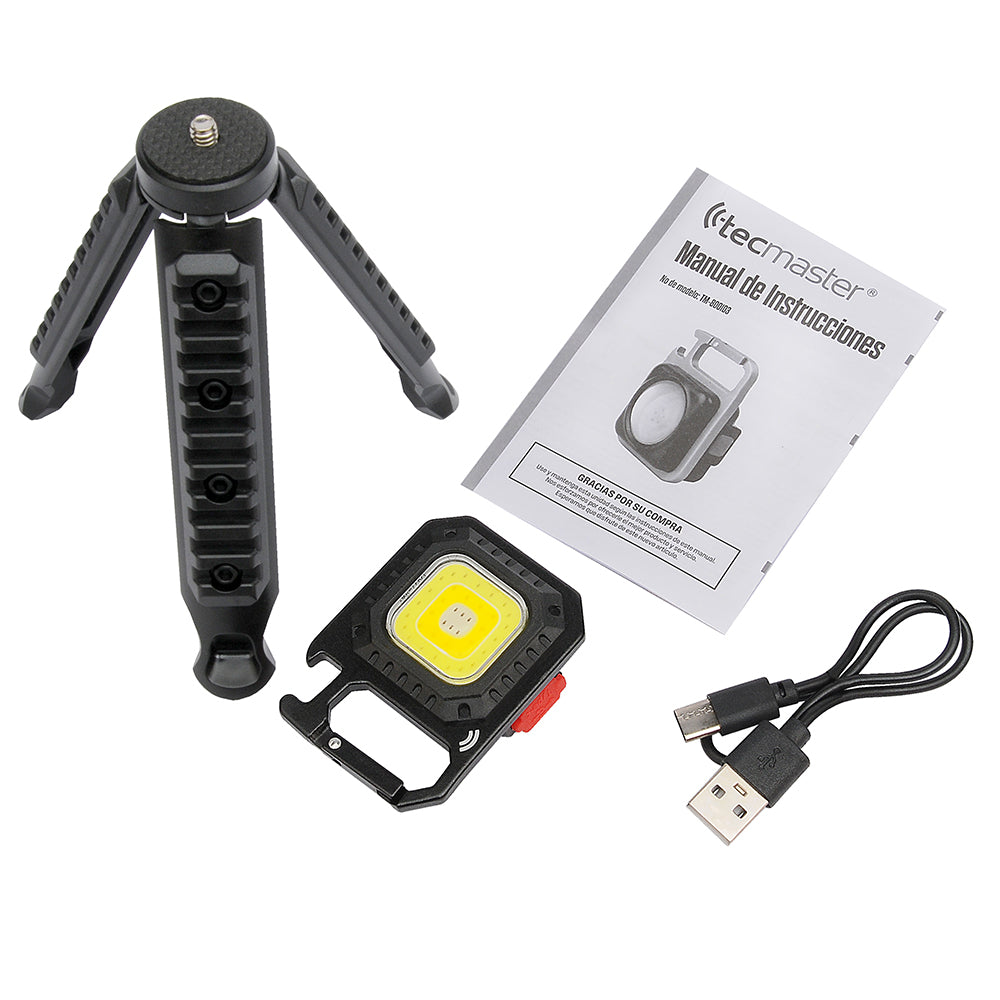 Mini Linterna Outdoor Recargable Imantada con tripode Ip44