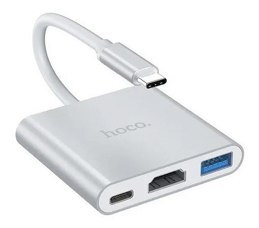 Adaptador Usb-C A HDTV - Usb 3.0 Para Notebook Macbook Hoco HB14