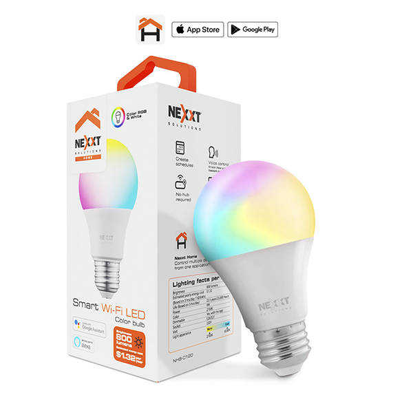 Ampolleta Inteligente Wifi Alexa Google 800 Lumenes Nex | FactoryTech