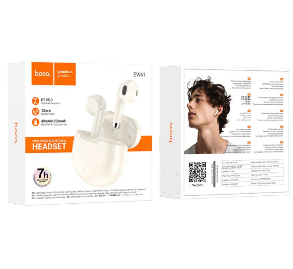 Audifonos Bluetooth Hoco EW61 Blancos