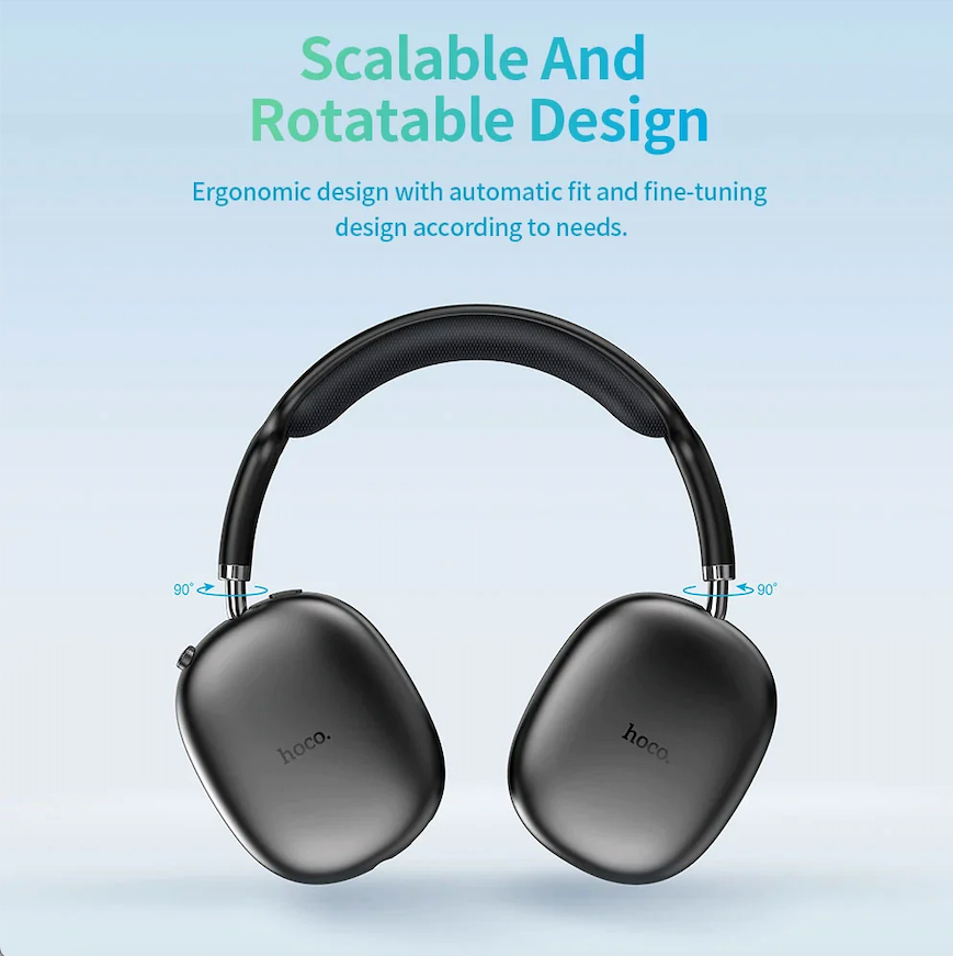 Auriculares Inalámbricos Diadema Bluetooth HOCO W35 Negros