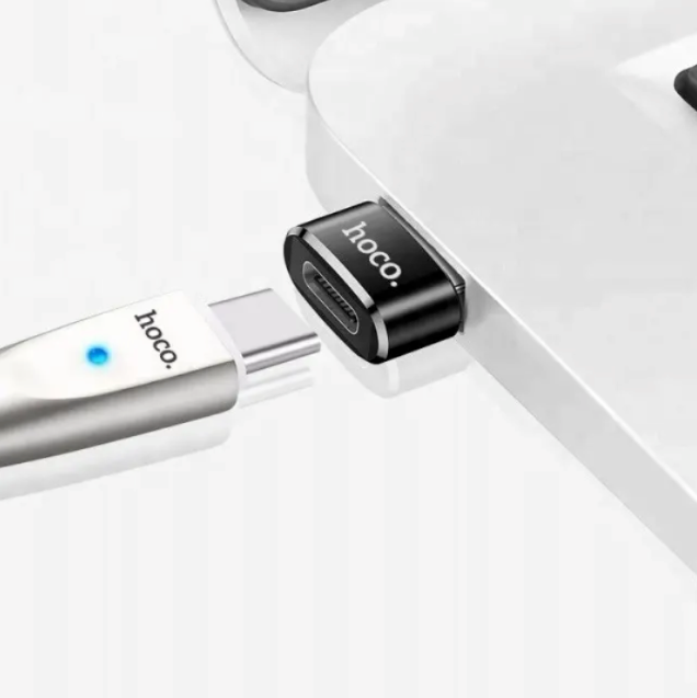 Adaptador OTG USB-A a USB-C Hoco UA6 Negro