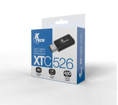 Adaptador USB-C a USB Para Celulares Notebook Xtech XTC-526