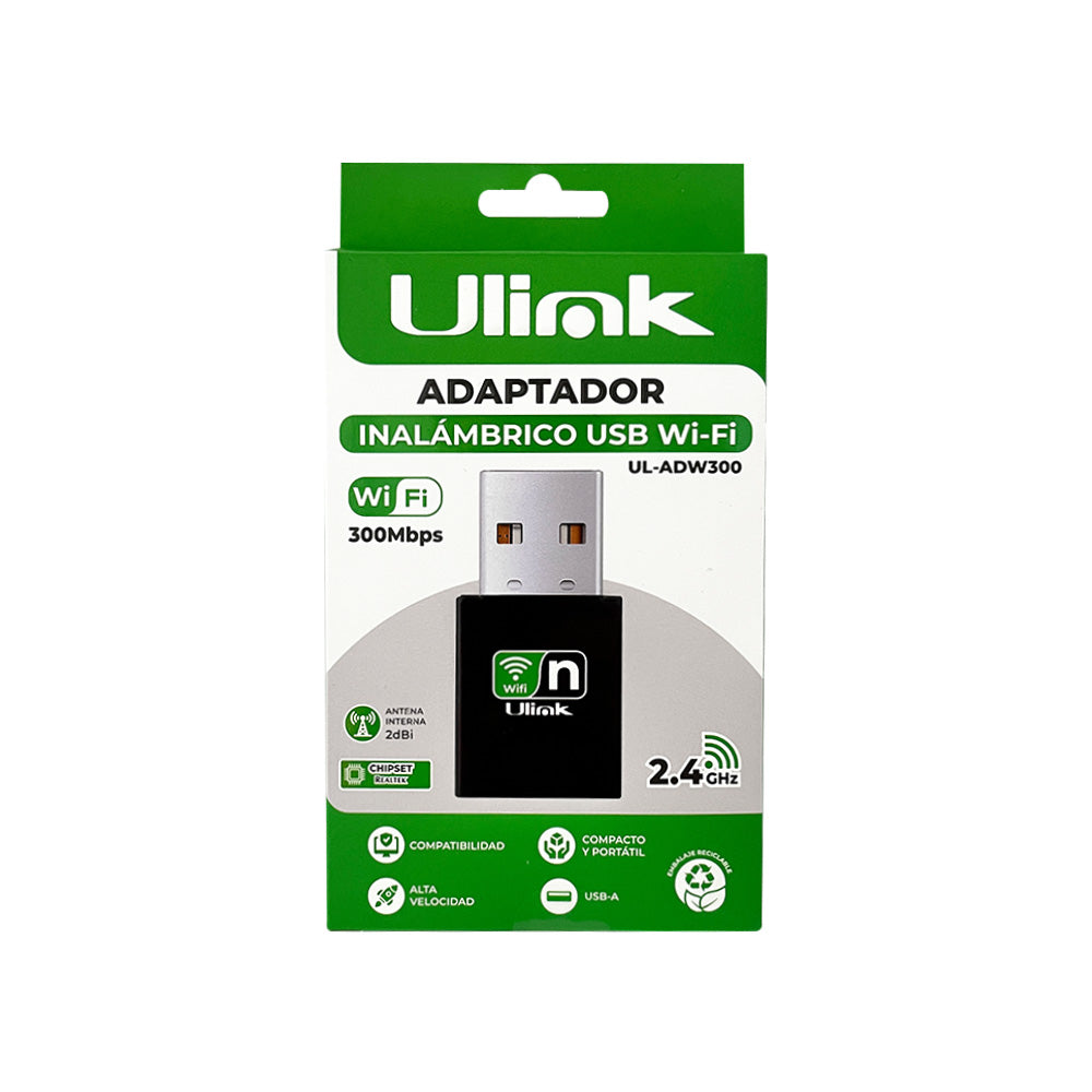 Adaptador USB WiFi 300Mbps Ulink UL-ADW300