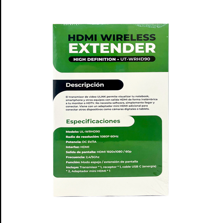 Adaptador de video inalámbrico HDMI 1080P UL-WRHD90
