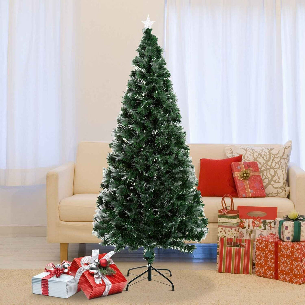 Arbol De Navidad Led Fibra Optica 1.80mt Adornos Goforit