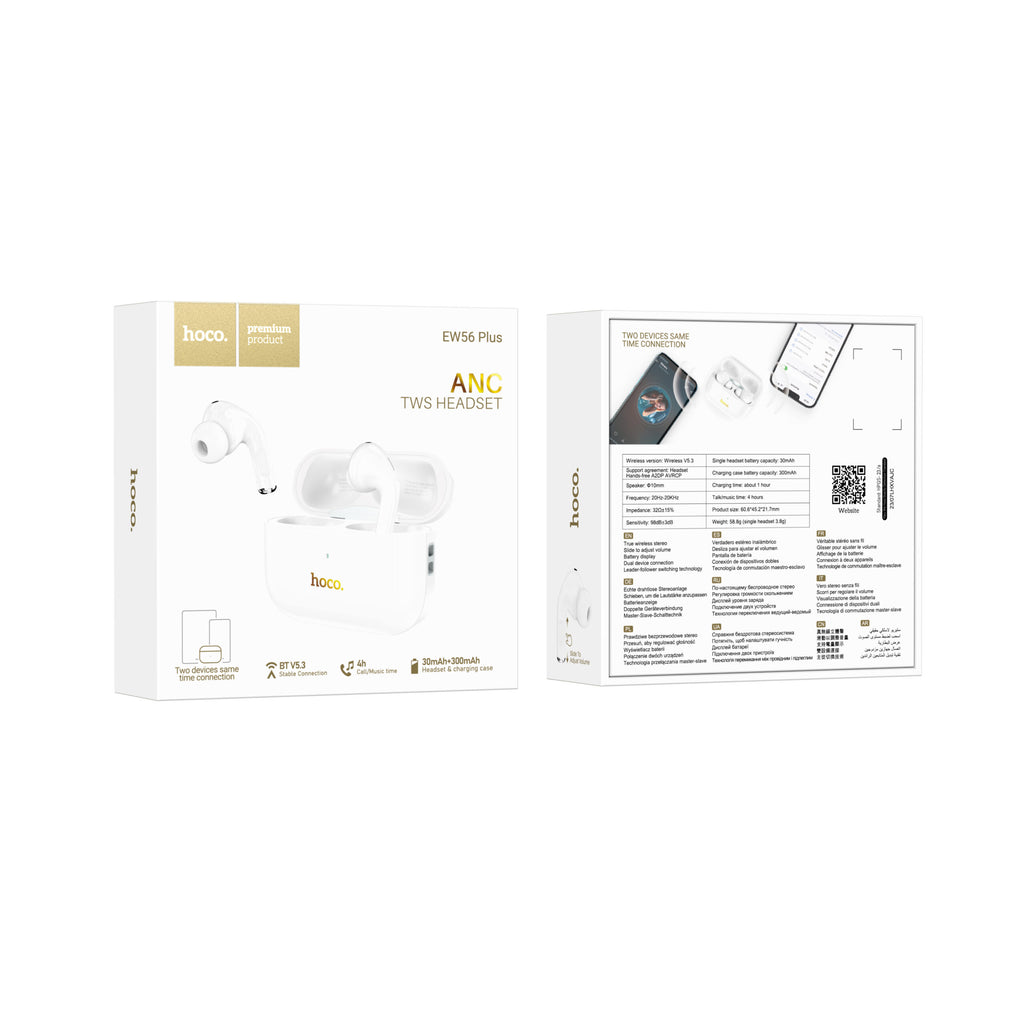 Audifonos Bluetooth ANC cancelacion de Ruido HOCO EW56 Plus