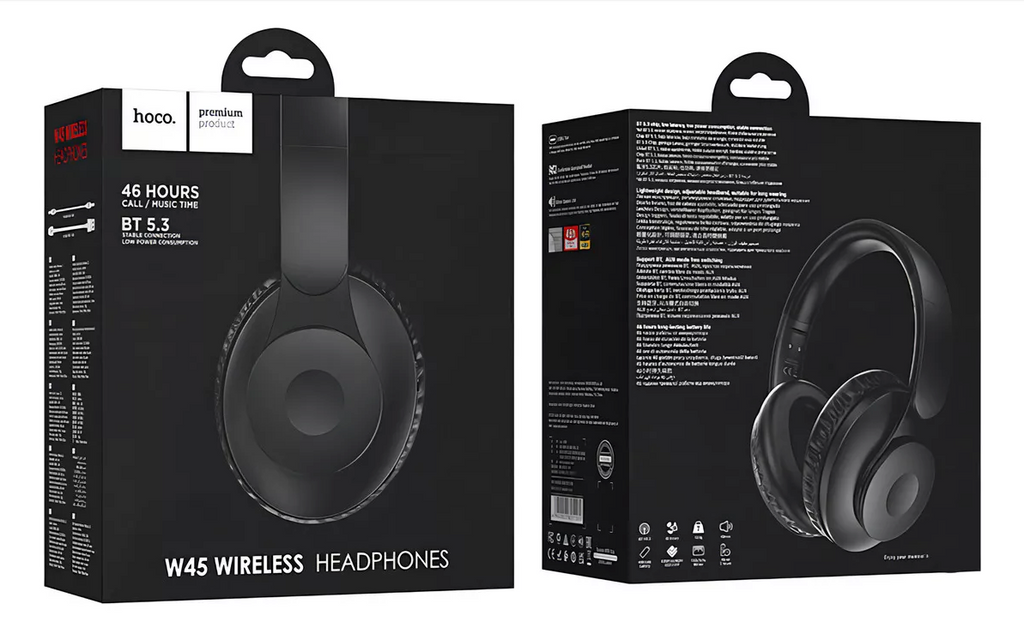 Audifonos Inalambricos Hoco W45 Enjoy Bluetooth Negro