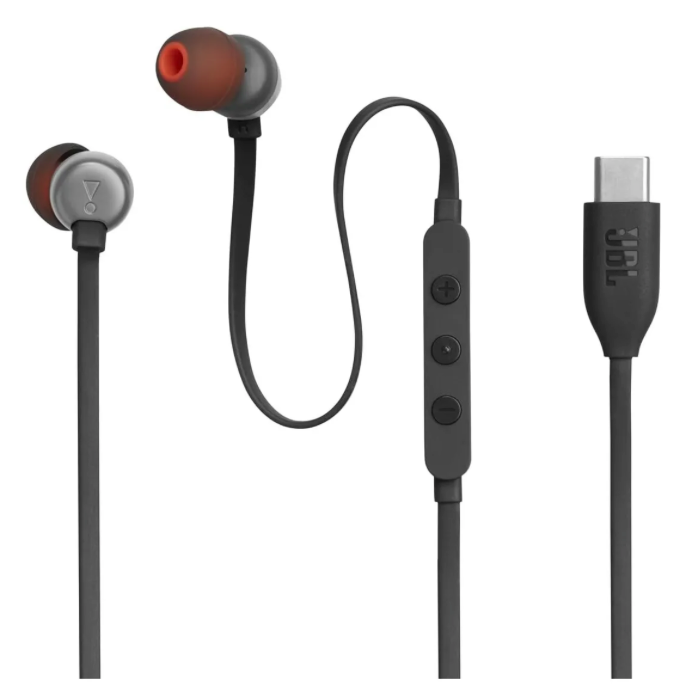 Audífonos JBL T310C Negro con Conexión USB-C y Micrófono