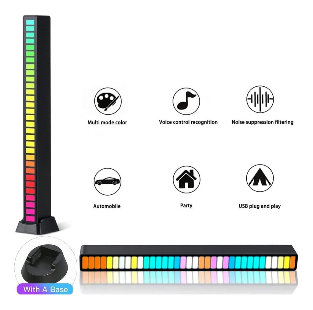 Barra Led RGB Rítmica Sonido Recargable Aplicación Smartphone