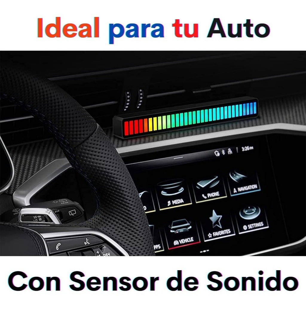 Barra Led RGB Rítmica Sonido Recargable Aplicación Smartphone