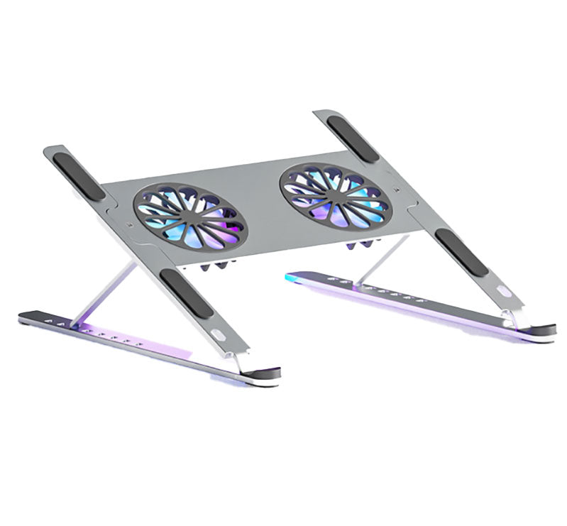 Base Ventilador Aluminio RGB P11 p/ MacBook y Notebook