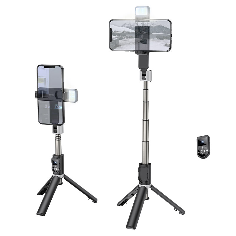 Baston Selfie Vertical y Horizontal con LED Hoco K16