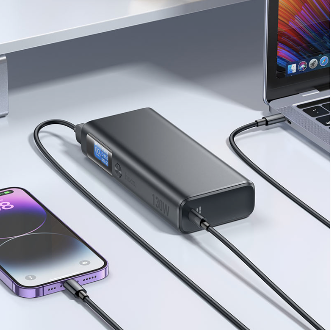 Batería Externa 130W USB-C Hoco Q17B Notebook MacBook