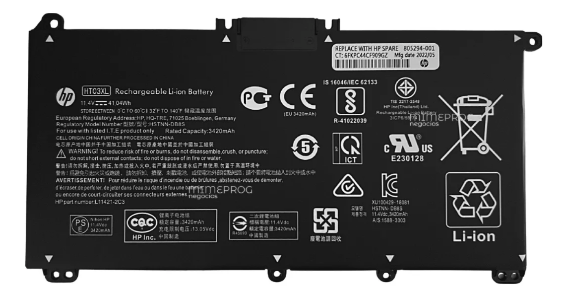 Bateria Notebook HP 14 240 245 250 G7 348 G5 X360 HT03XL Original