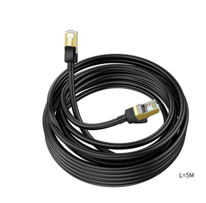 Cable de Red CAT6 Gigabit 5 Metros Conectores Gold HOCO