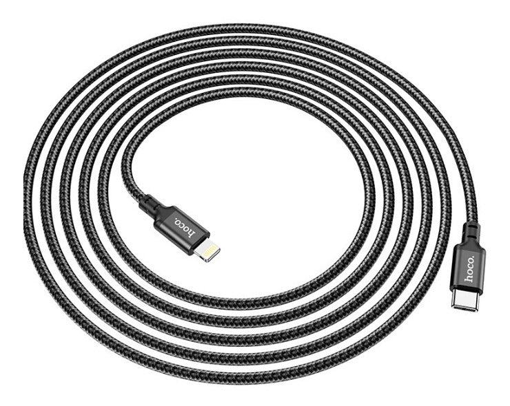Cable USB-C A Lighning 2MT 60W Carga Rapida Enmallado HOCO X14