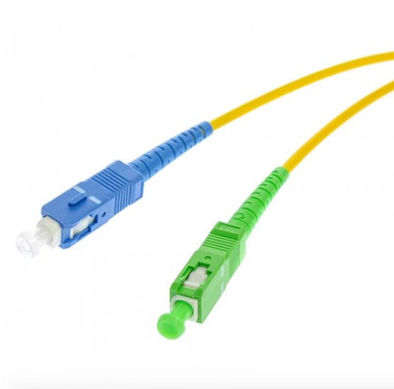 Cable Fibra Optica SC/APC - SC/UPC 15 Metros
