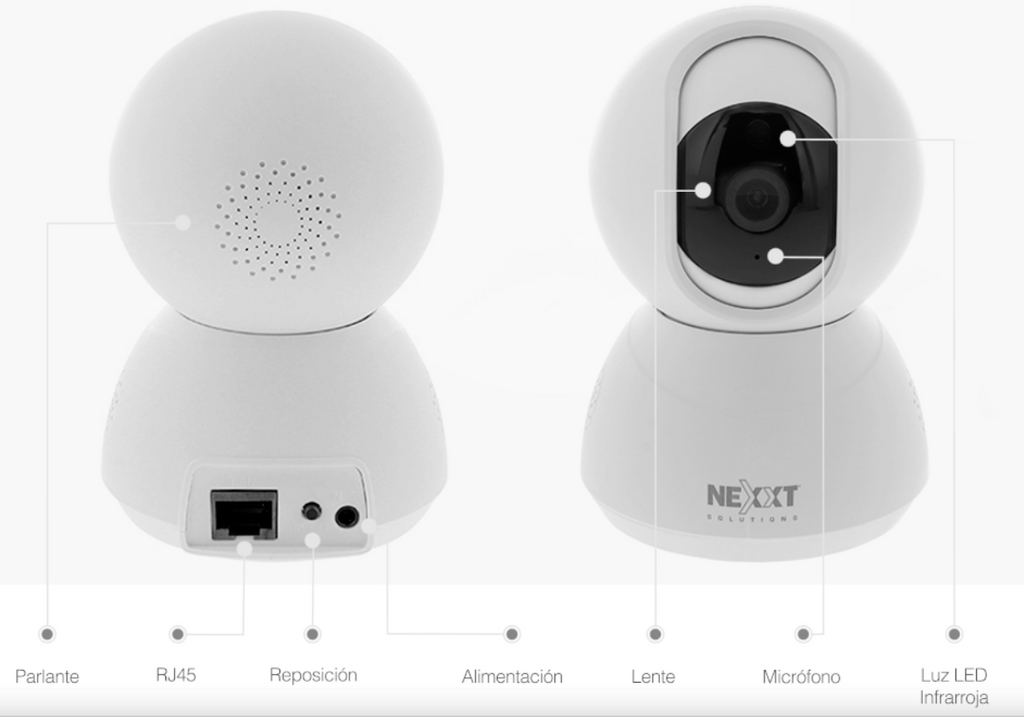 Camara Seguridad 360 Grados Wifi Nexo NHC-P720 1080P