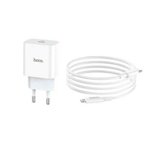 Cargador iPhone PD 20W 3.0 Lightning Turbo Hoco C76A Plus SEC