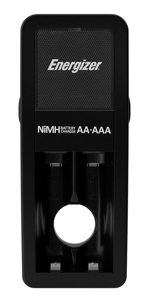 Cargador Pilas Mini + 2 Pilas AA NiMh 1300mAh Energizer