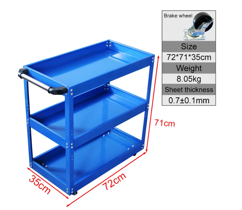 Carro Multiuso Herramientas Taller Mecanico FactoryHome M283