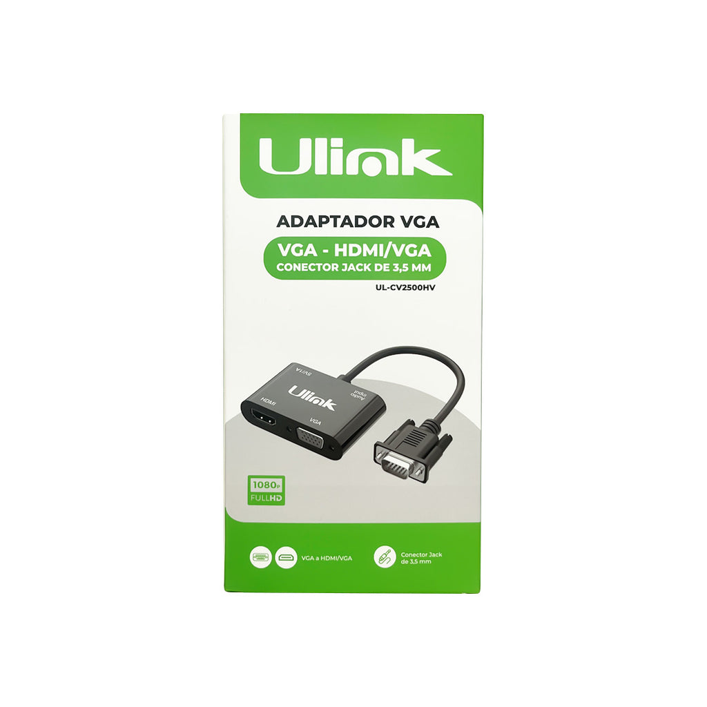 Conversor VGA a HDMI/VGA Con Audio UL-CV2500HV