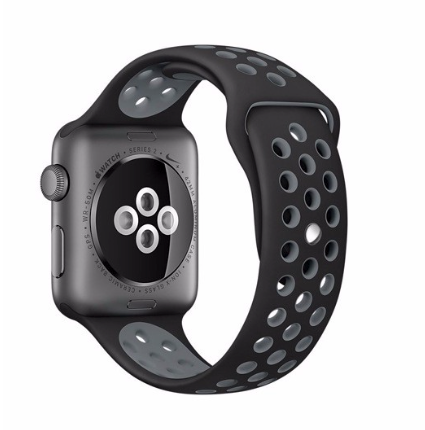 Correa Para Applewatch Deportiva Negro Gris 42/44/45/49mm