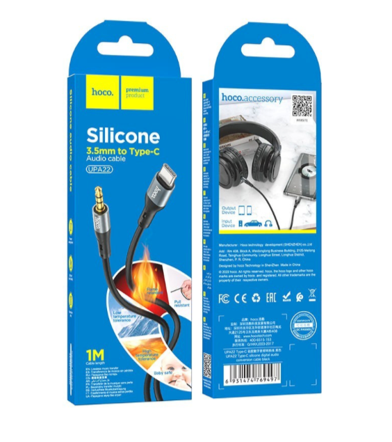 Cable Audio 3.5mm a USB-C Hoco UPA22 1MT