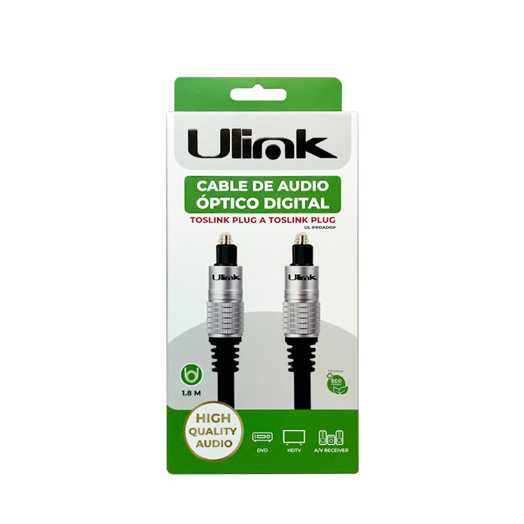 Cable Audio Óptico Digital Toslink Ulink UL-PROADOP