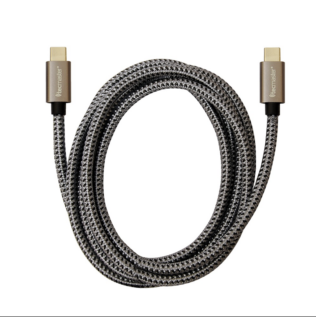 Cable USB-C a USB-C 100W 10GPS-100W-4K Enmallado Tecmaster