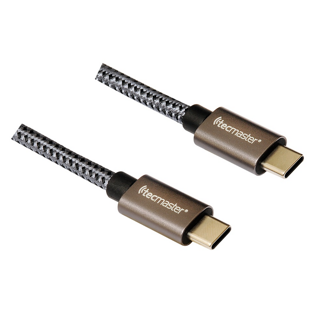 Cable USB-C a USB-C 100W 10GPS-100W-4K Enmallado Tecmaster