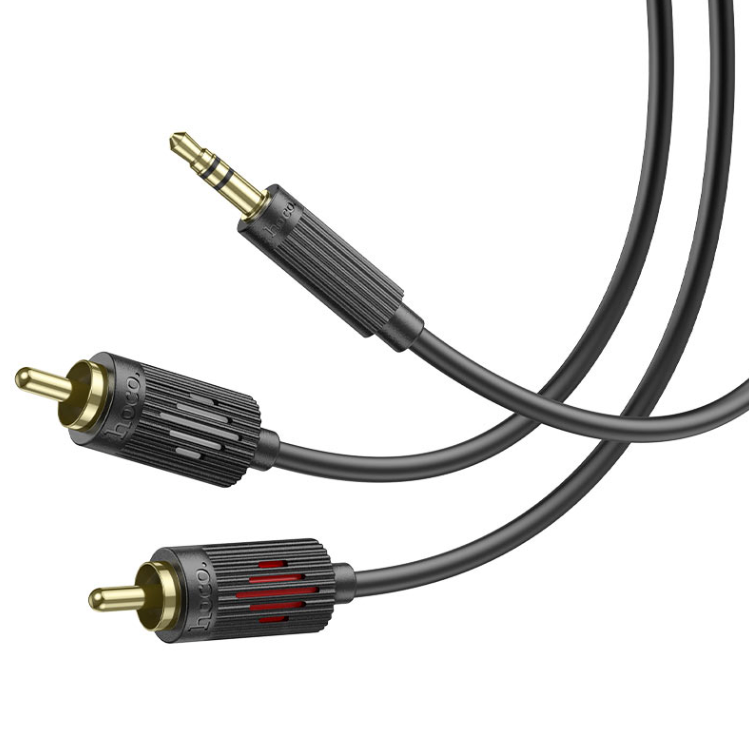 Cable de Audio HOCO UPA28 AUX RCA Estéreo Negro