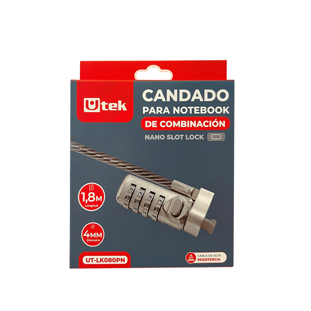 Candado Notebook Slot Nano 1.8m UT-LK080PN