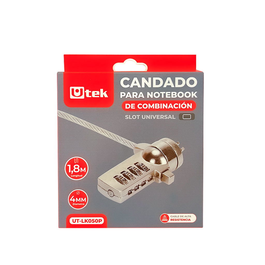 Candado Notebook Slot Universal 1.8m UT-LK050P
