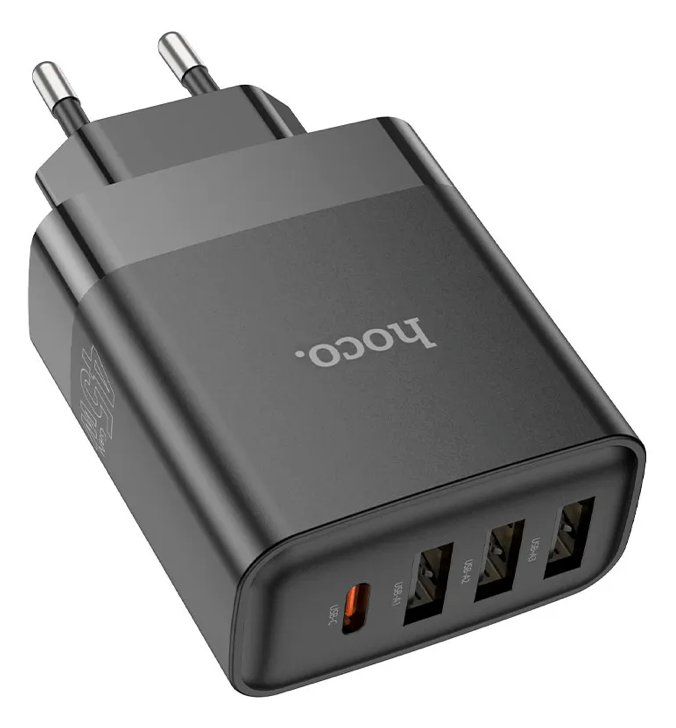 Cargador Hoco C127A PD 45W Negro USB-C Carga Rápida