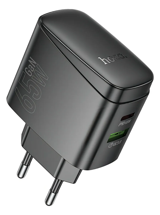 Cargador Hoco CS63A 65W USB-C PD Rápido Negro
