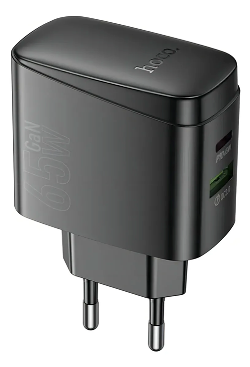 Cargador Hoco CS63A 65W USB-C PD Rápido Negro