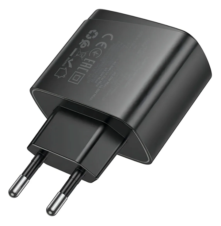 Cargador Hoco CS63A 65W USB-C PD Rápido Negro