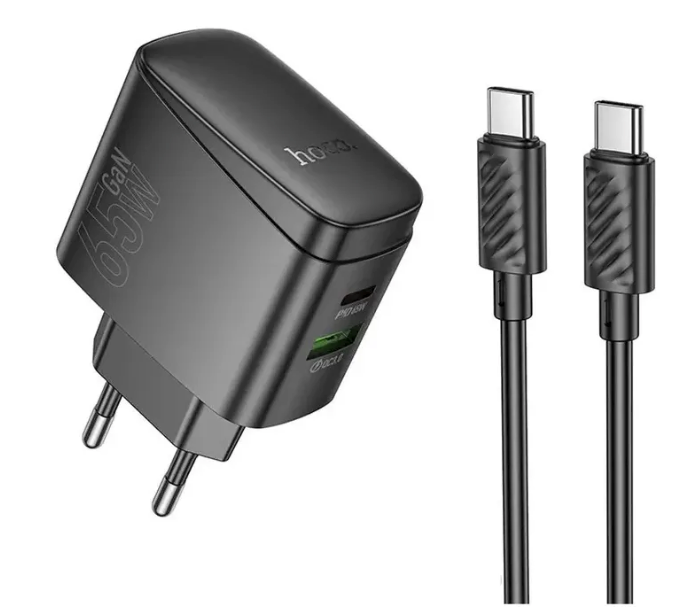Cargador Hoco CS63A 65W USB-C con Cable Carga Rápida