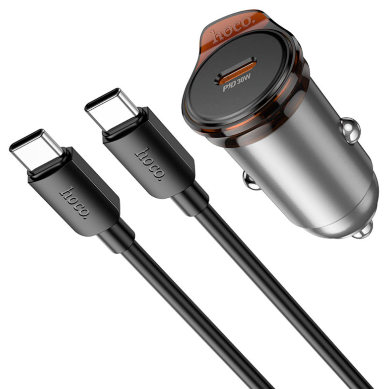 Cargador de Auto Hoco NZ16 30W USB-C con Cable USB-C