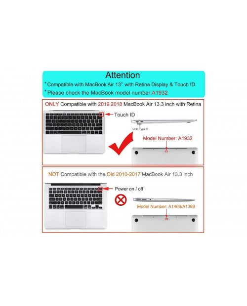 Carcasa Para Macbook Air 13 2018-2024 M1 A2179 A2337  Fibra Transp.