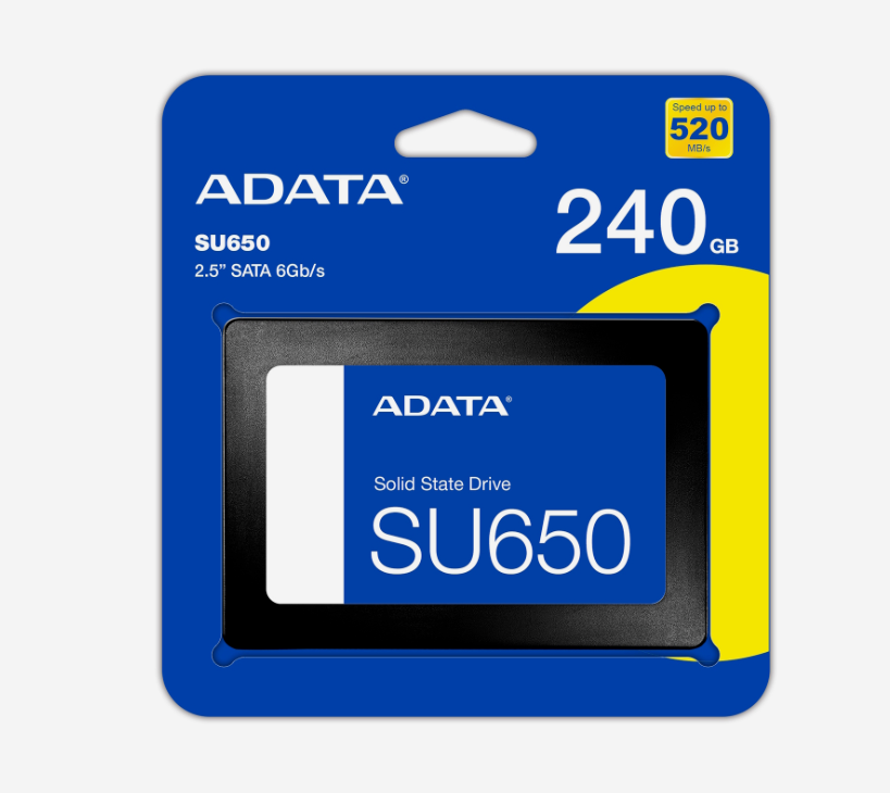 Disco SSD 240GB Adata SU650 2.5” 520MB/s Estado Sólido