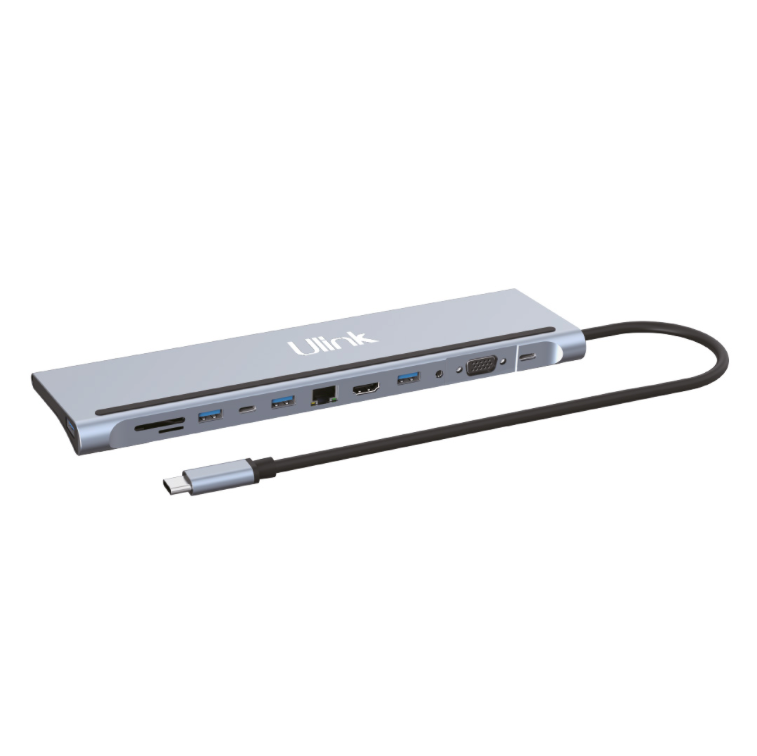 Docking USB-C Notebook macbook 12 en 1 Ulink UL-ADC121