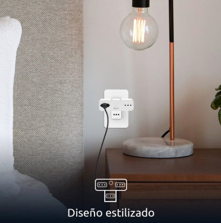 Enchufe Inteligente + 2 USB Wifi Google Alexa 220V Nexxt