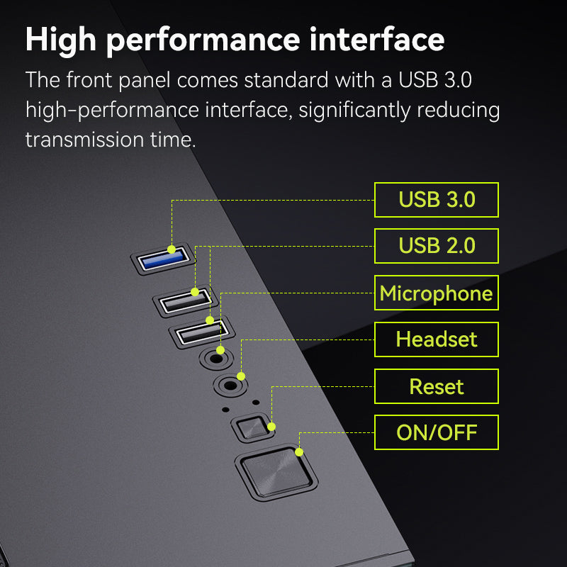 Gabinete Gamer Micro ATX Snowman CS049 Negro