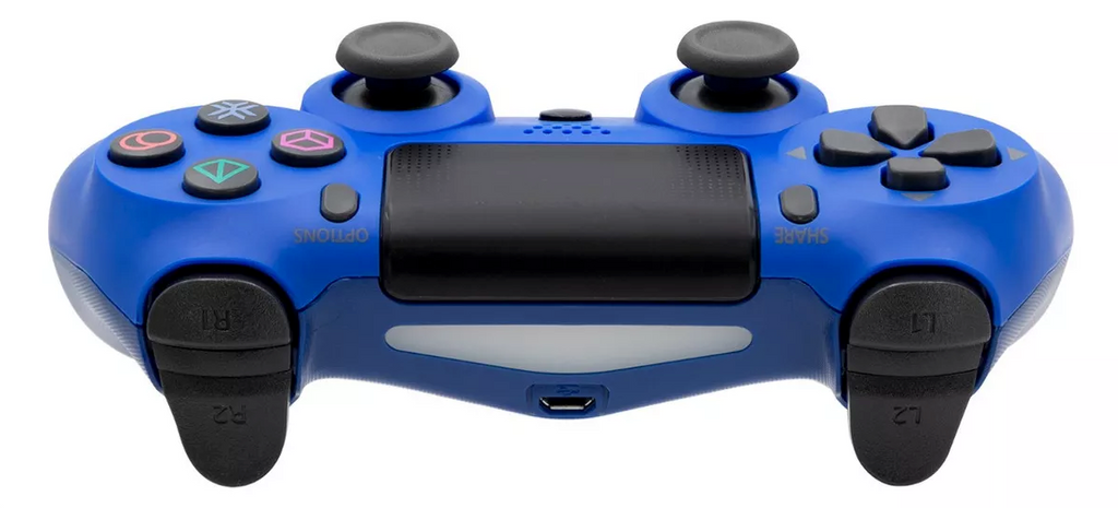 Joystick Para PS4 Doble Shock Audio 3.5MM Wireless Monster Azul