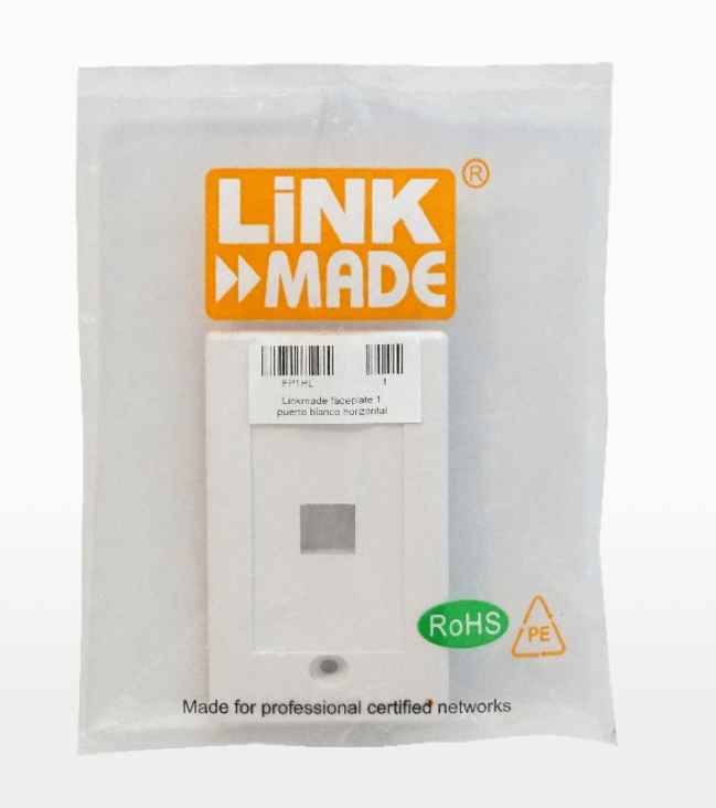 Keystone Horizontal Faceplate 70 x 114 LinkMade 5 Unidades