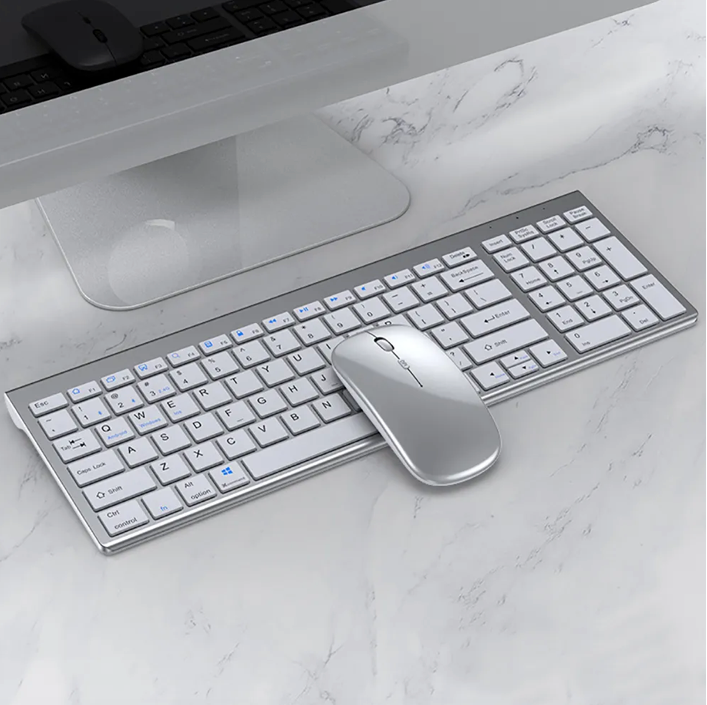 Kit Mouse Teclado Para Mac Notebook Inalambrico Silver Goforit