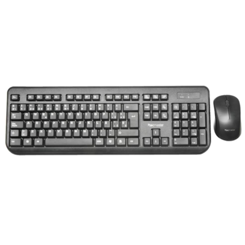Kit Teclado y Mouse Inalambrico Black Tecmaster WKM-3753